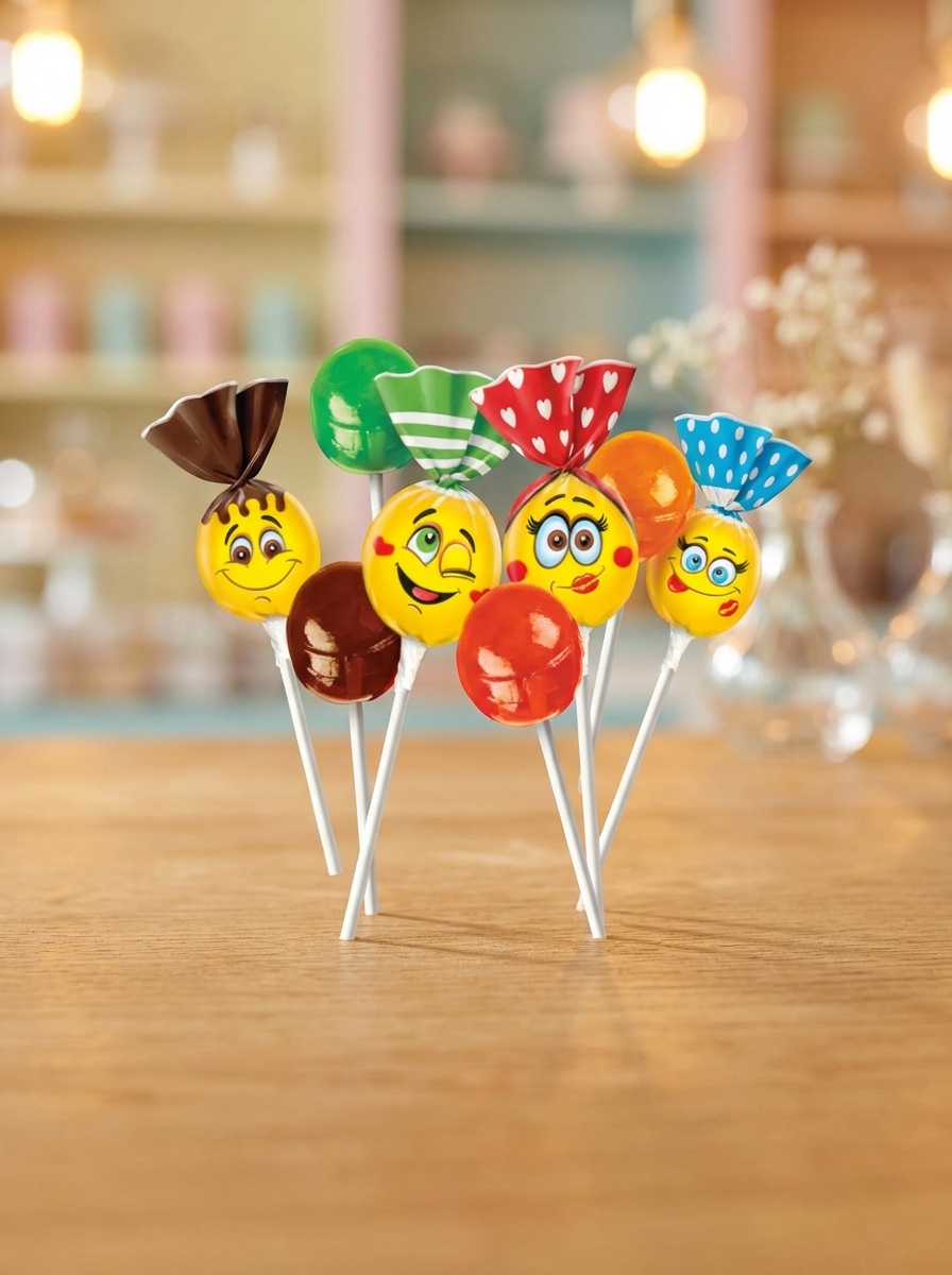КАРАМЕЛЬ Roshen LolliPops с коктейльными вкусами 0.92кг