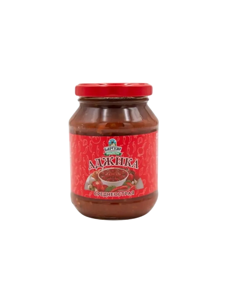 АДЖИКА БАРСКИЕ ПРОДУКТЫ 250Г СРЕДНЕОСТРАЯ