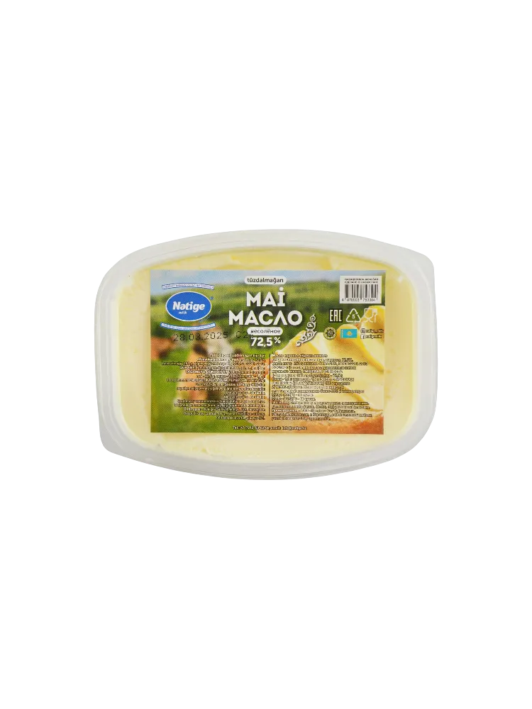МАСЛО НӘТИЖЕ КРЕСТЬЯНСКОЕ 250Г НЕСОЛЕНОЕ 72,5%