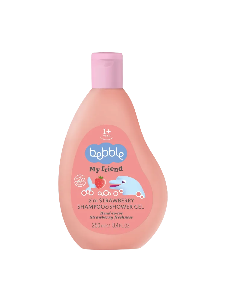 Bebble My Friend шампунь/гель для душа 2в1 Клубника, 250 мл
