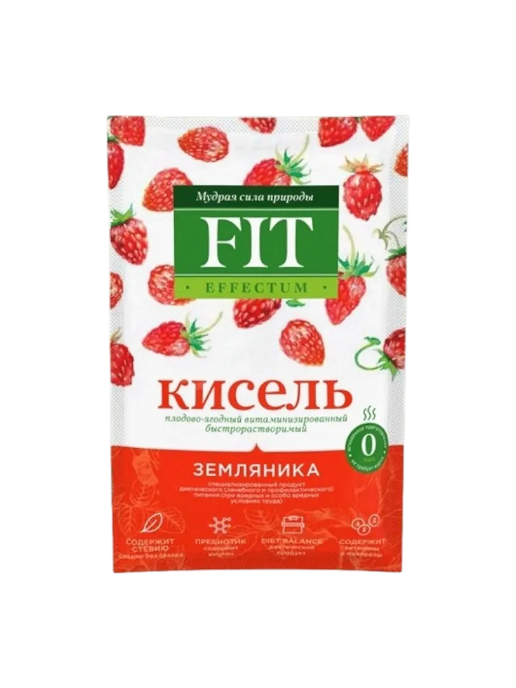 КИСЕЛЬ FIT EFFECTUM ЗЕМЛЯНИКА Б/Р САШЕ 30Г(35)