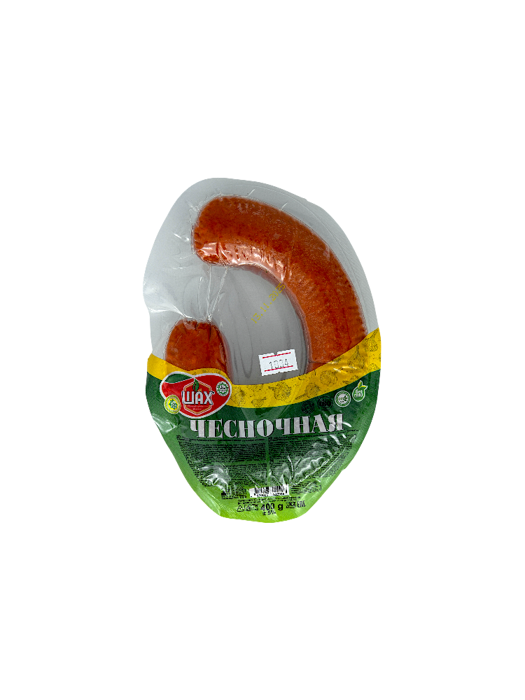 КОЛБАСА ШАХ 400Г КРАКОВСКАЯ ЧЕСНОЧНАЯ В/К В/У