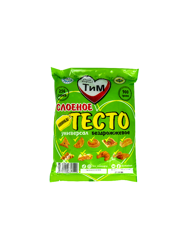 ТЕСТО ТИМ 900Г УНИВЕРСАЛЬНОЕ БЕЗДРОЖЖЕВОЕ