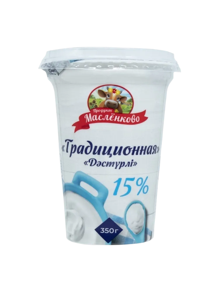 ПРОДУКТ СМЕТАННЫЙ МАСЛЁНКОВО ТРАДИЦИОННАЯ 15% 350Г