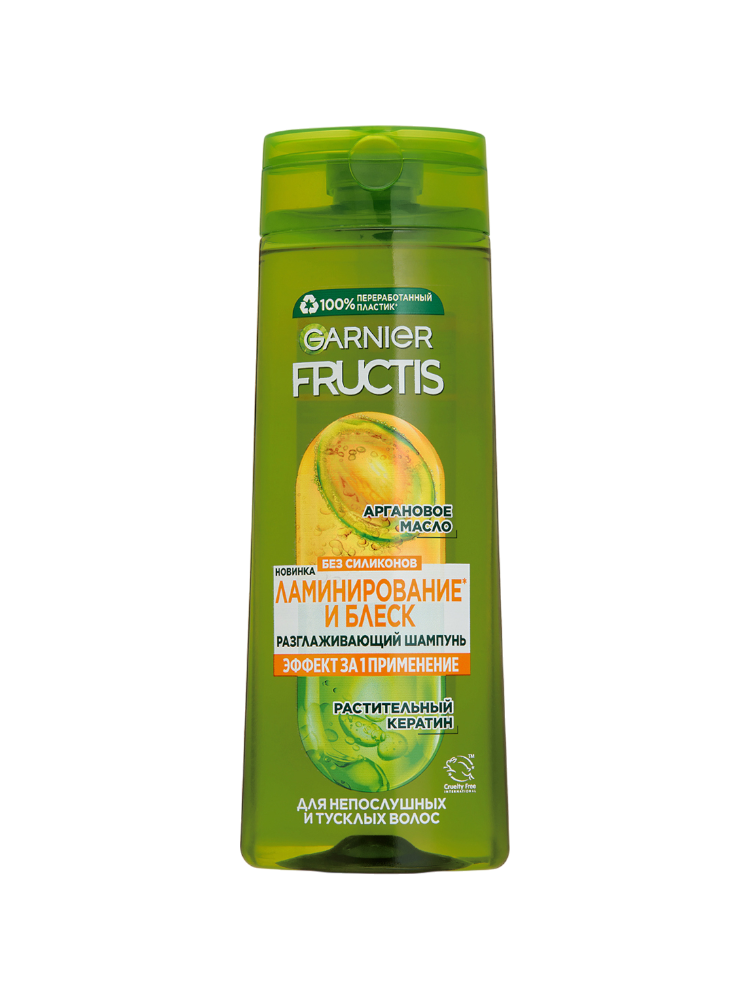 ШАМПУНЬ FRUCTIS 400МЛ ЛАМИНИРОВАНИЕ И БЛЕСК - фото 1