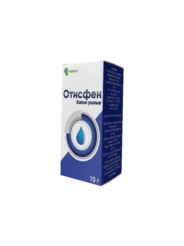 Отисфен 10мл капли ушные