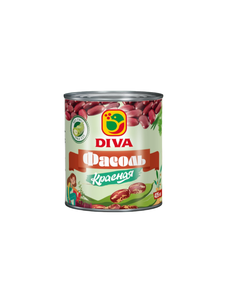 ФАСОЛЬ DIVA КРАСНАЯ 425МЛ Ж/Б