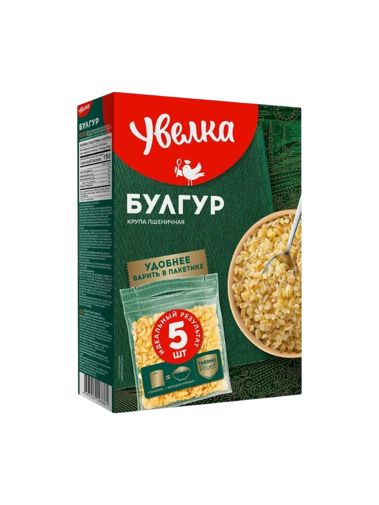 КРУПА УВЕЛКА ПШЕНИЧНАЯ БУЛГУР 5Х80Г(6)