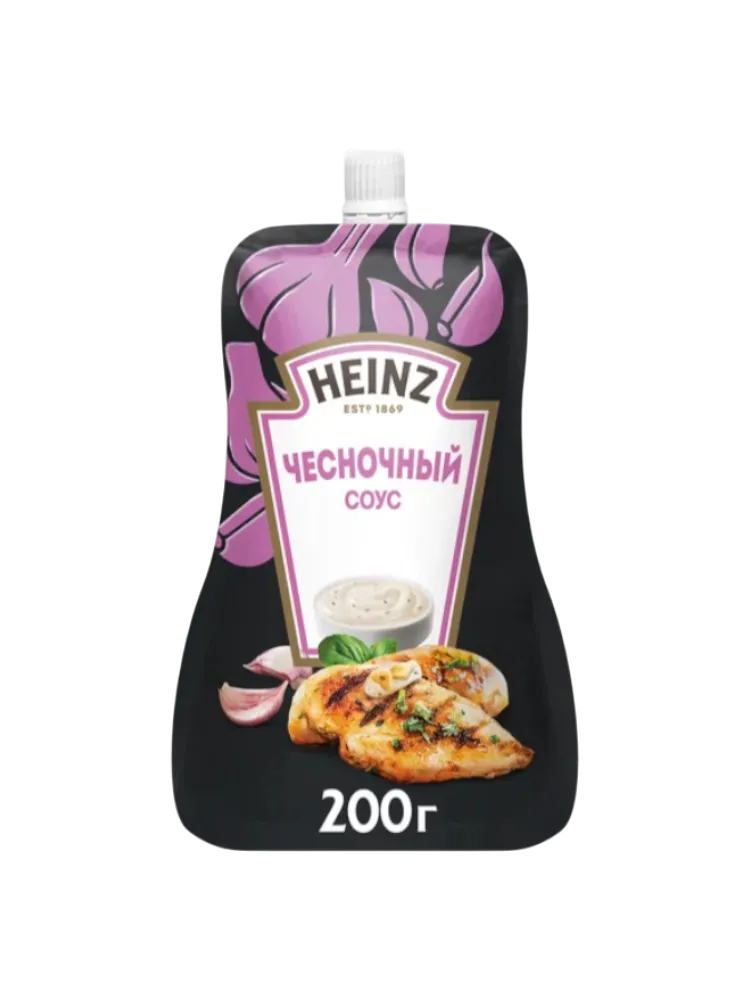 СОУС HEINZ ЧЕСНОЧНЫЙ ОЛИМП Д/П 200Г(14) 
