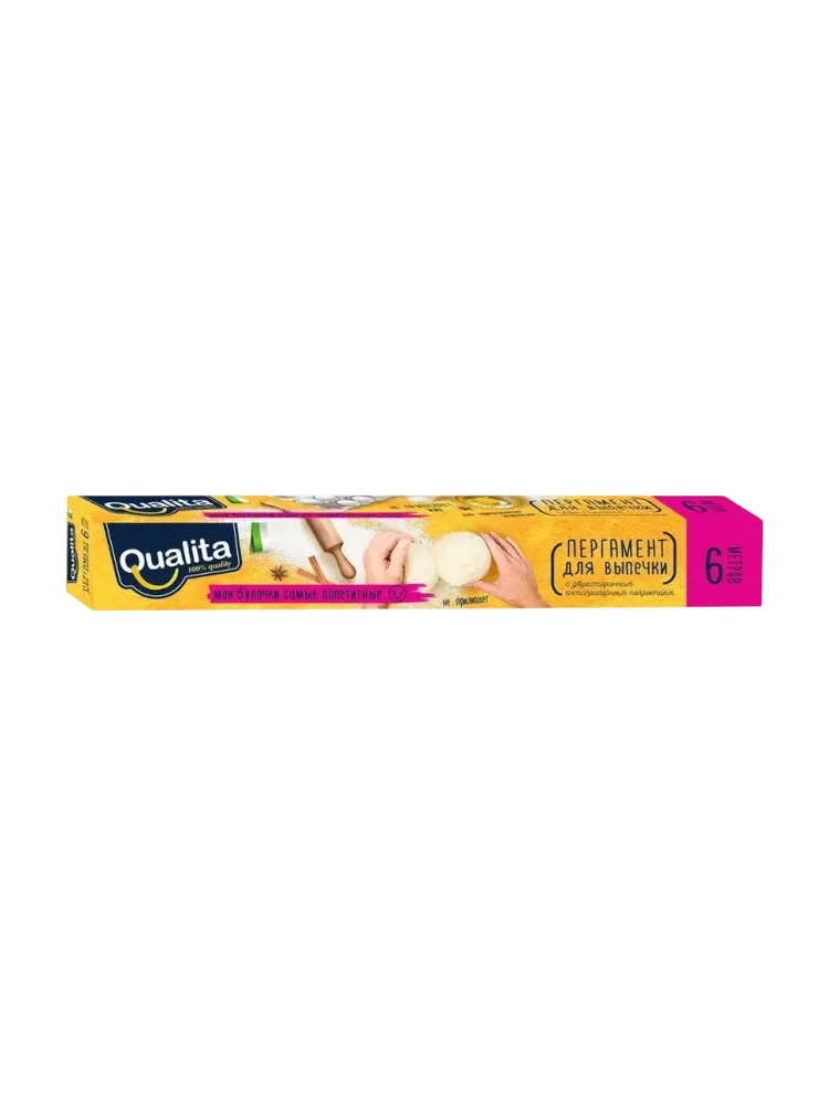 ПЕРГАМЕНТ Д/ВЫПЕЧКИ QUALITA 6М*30СМ (24)КОРОБКА