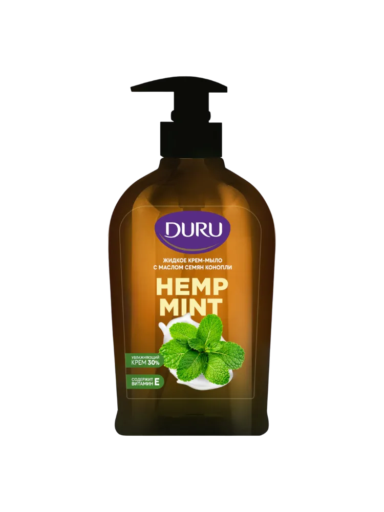ЖИДКОЕ КРЕМ-МЫЛО DURU HEMP MINT 300МЛ(12)