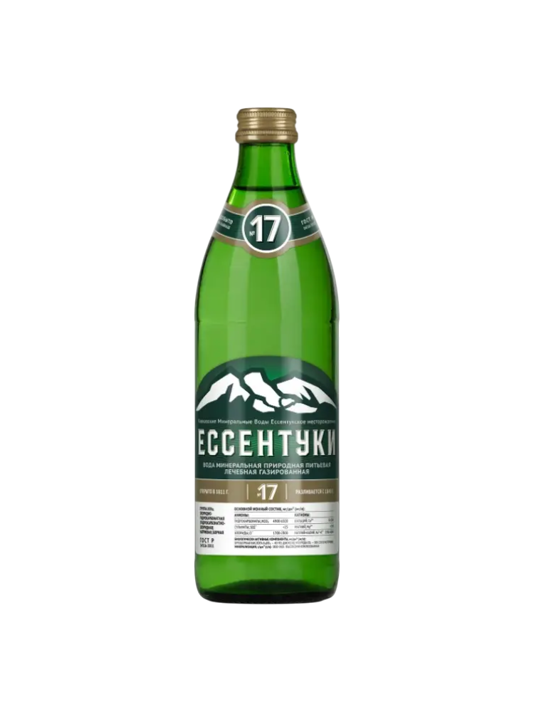 Вода Ессентуки №17 0,45л (Стекло)