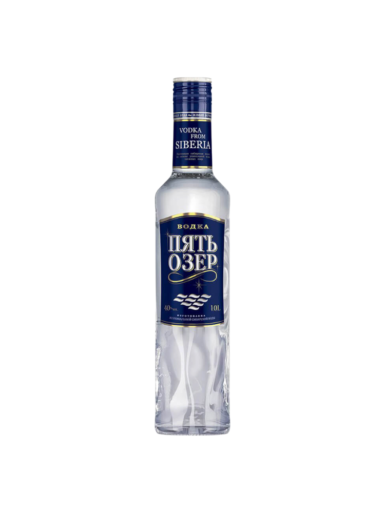 ВОДКА ПЯТЬ ОЗЕР 0.75Л(12) - фото 1