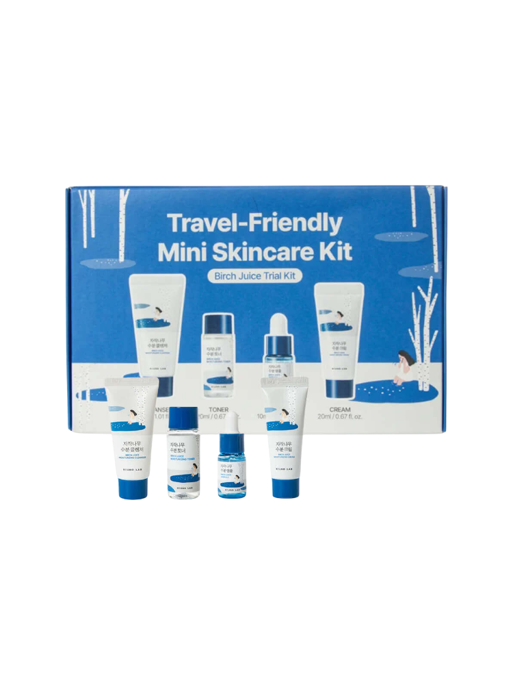 Round Lab Birch Juice Trial Kit набор уходовой косметики 4 в 1