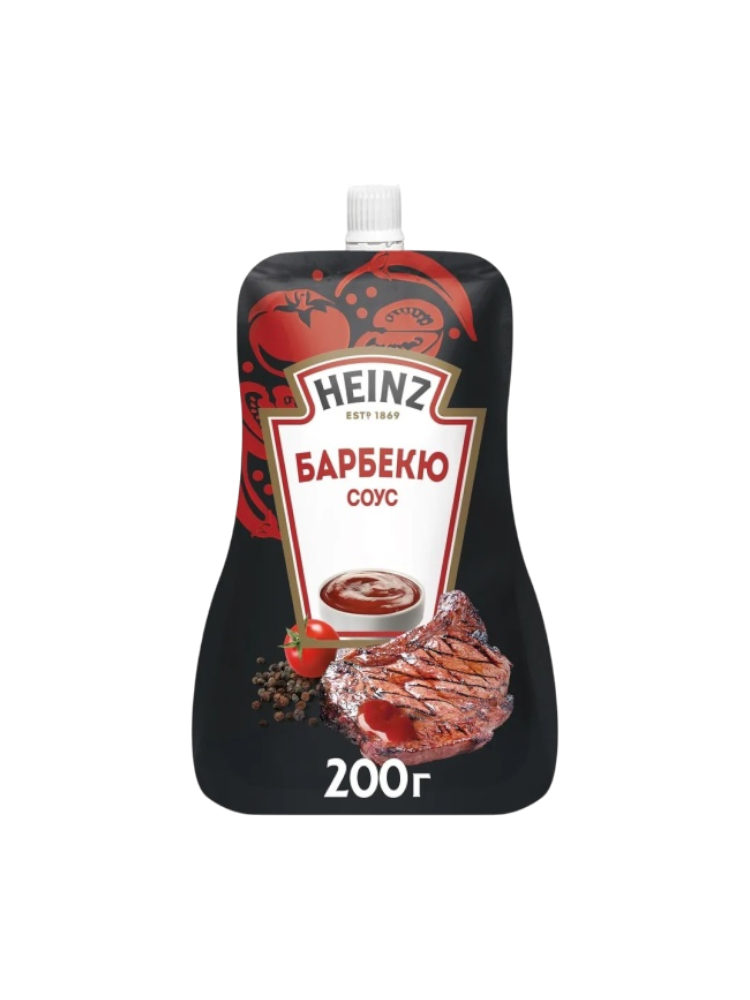 СОУС HEINZ ТОМАТНЫЙ БАРБЕКЮ Д/П 200Г