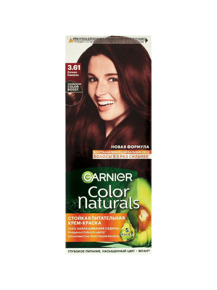 КРАСКА COLOR NATURALS 3.61 СОЧНАЯ ЕЖЕВИКА - фото 1