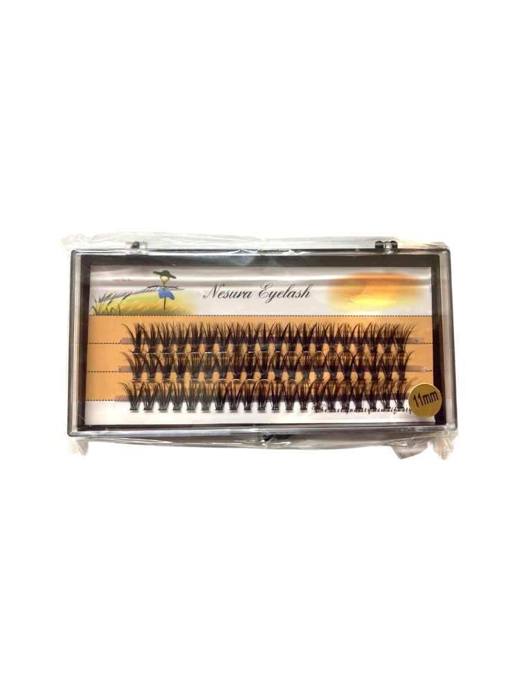 Nesura Eyelash Ресницы пучковые 30D изгиб C 11 mm 