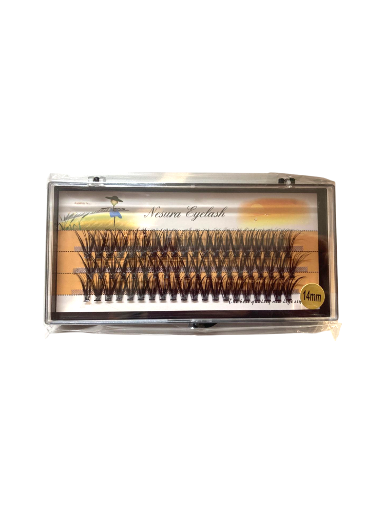 Nesura Eyelash Ресницы пучки 30D изгиб С 14 mm 