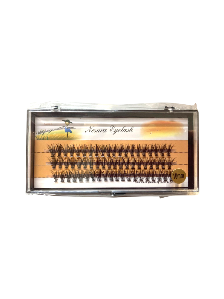 Nesura Eyelash Ресницы пучки 20D изгиб С 10 mm 