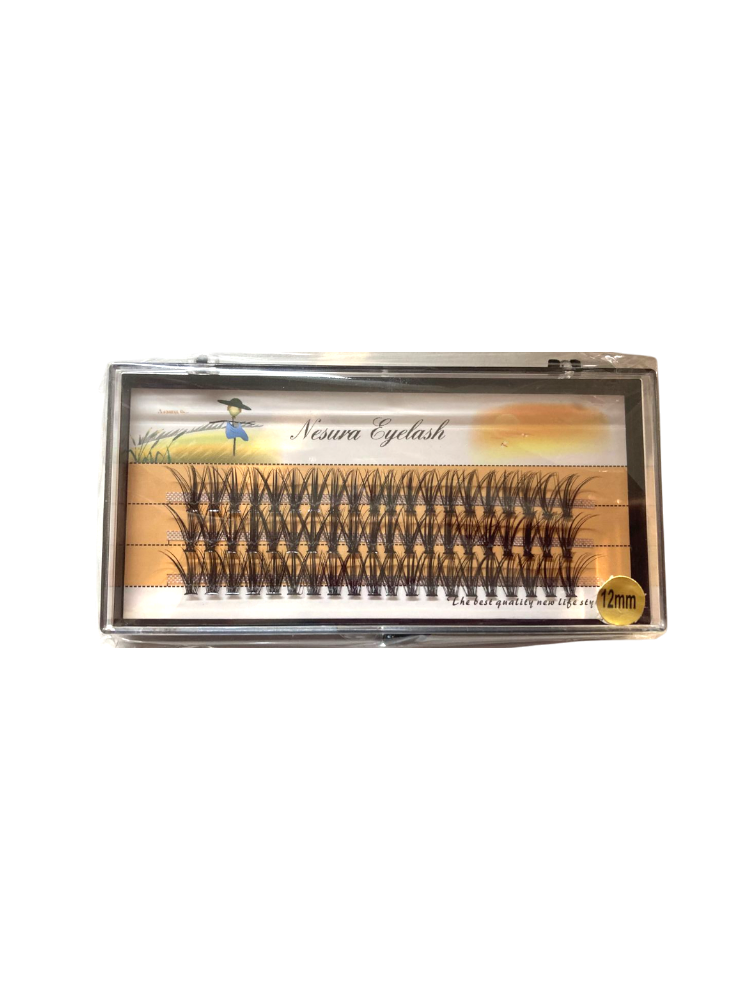 Nesura Eyelash Ресницы пучки 20D изгиб С 12 mm 
