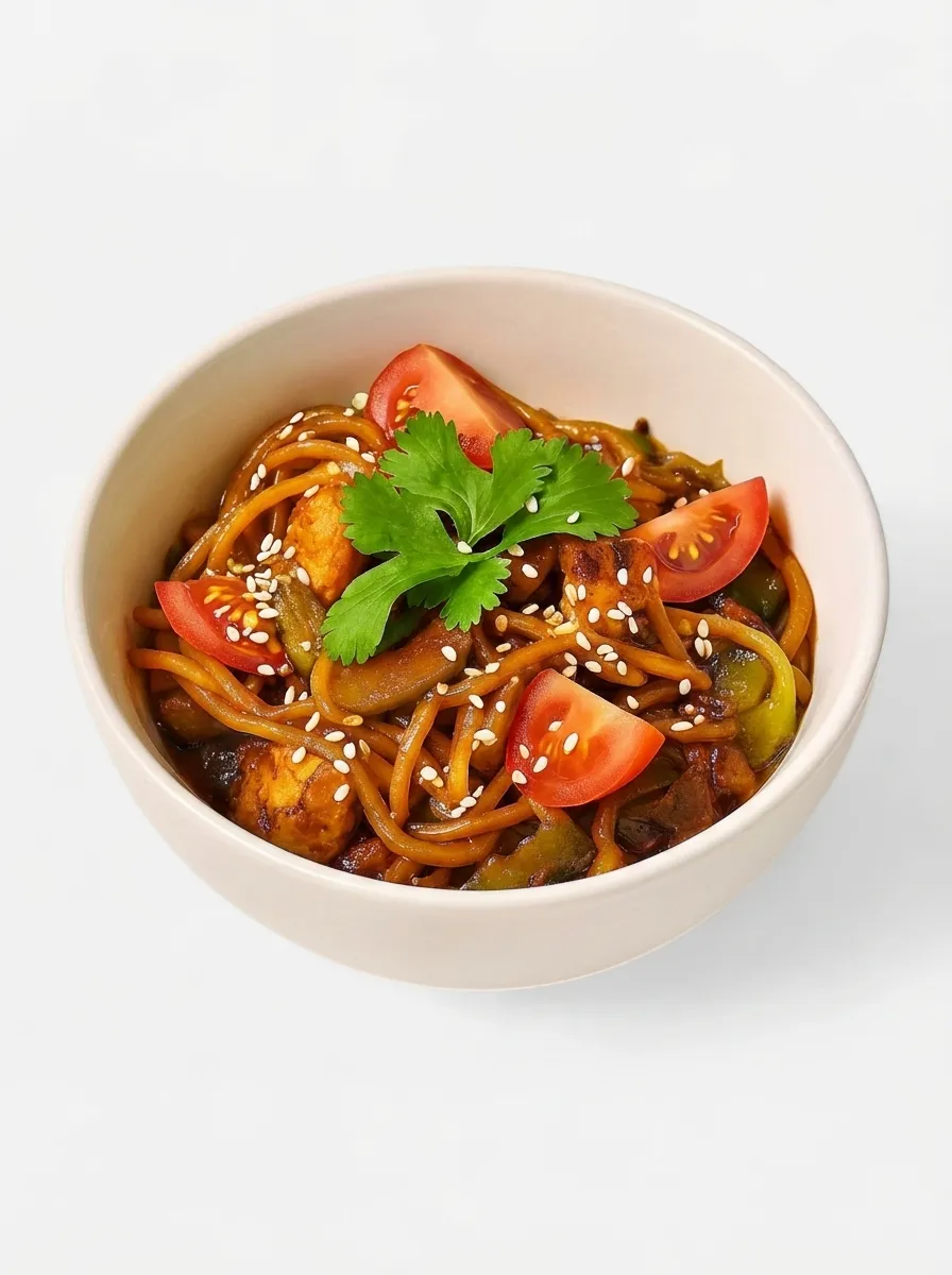 Удон с говядиной и овощами от Кофе касса
