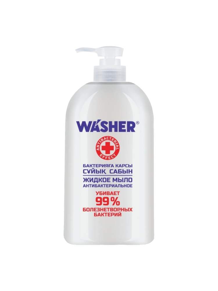 МЫЛО ЖИДКОЕ WASHER-H АНТИБАКТЕРИАЛЬНОЕ 500МЛ(12)