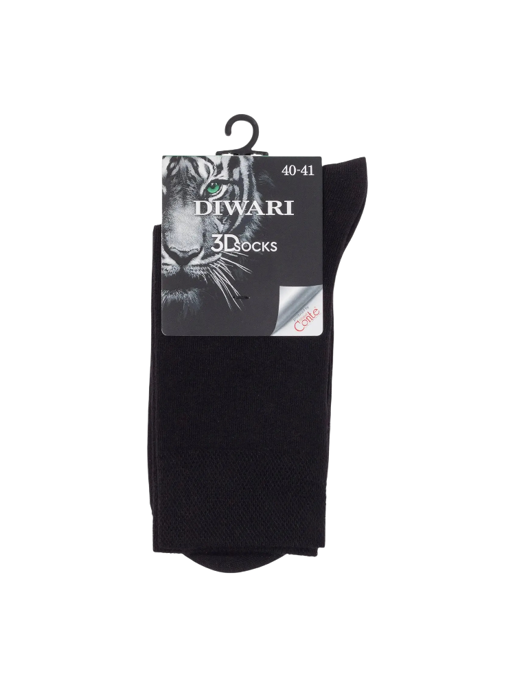 НОСКИ МУЖ DIWARI 3DSOCKS 23С-121СП Р25 ЧЕРНЫЙ(48) - фото 1
