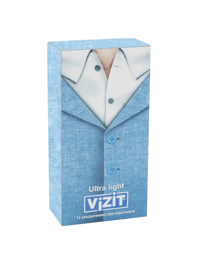 Презервативы VIZIT №12  Ultra light Ультратонкие из натурального латекса