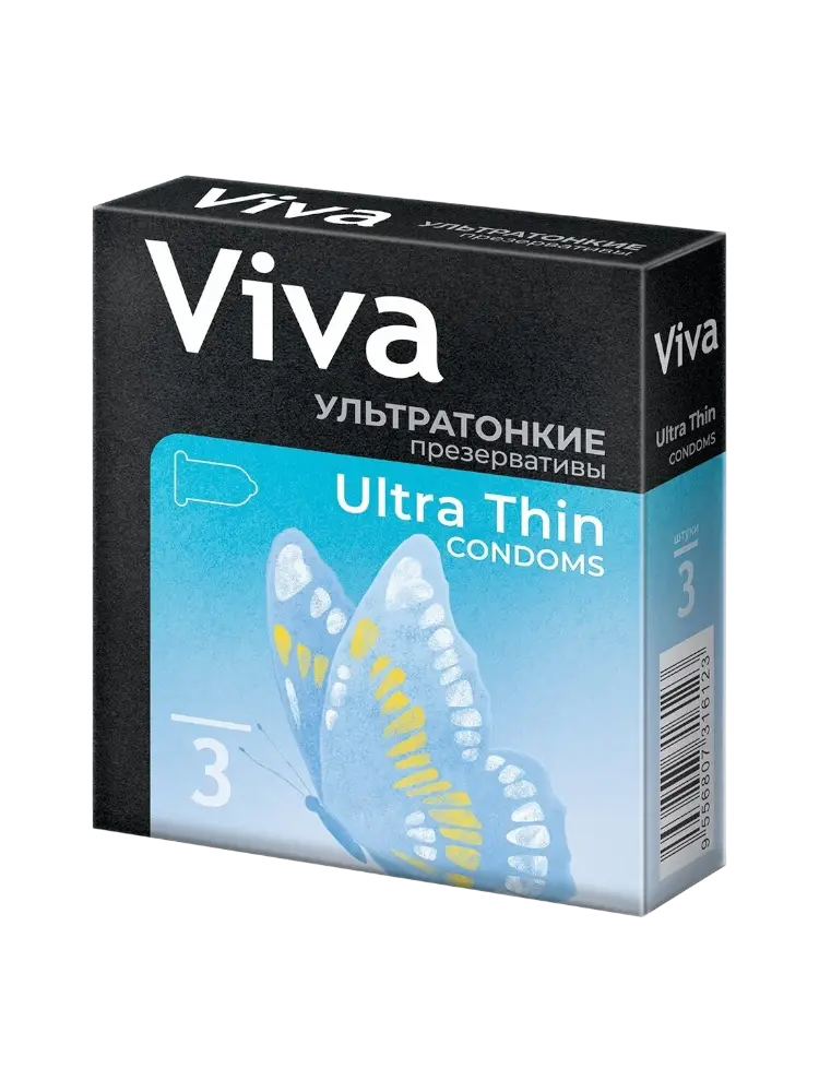 Презервативы  VIVA №3 ультратонкие ULTRA THIN из натурального латекса Richter