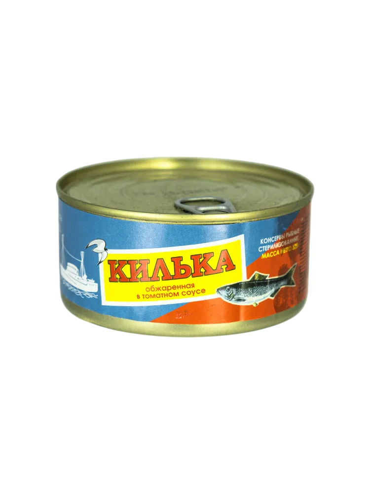 КОНСЕРВЫ КИЛЬКА 325Г ОБЖАРЕННАЯ В Т/С КЛЮЧ - фото 1