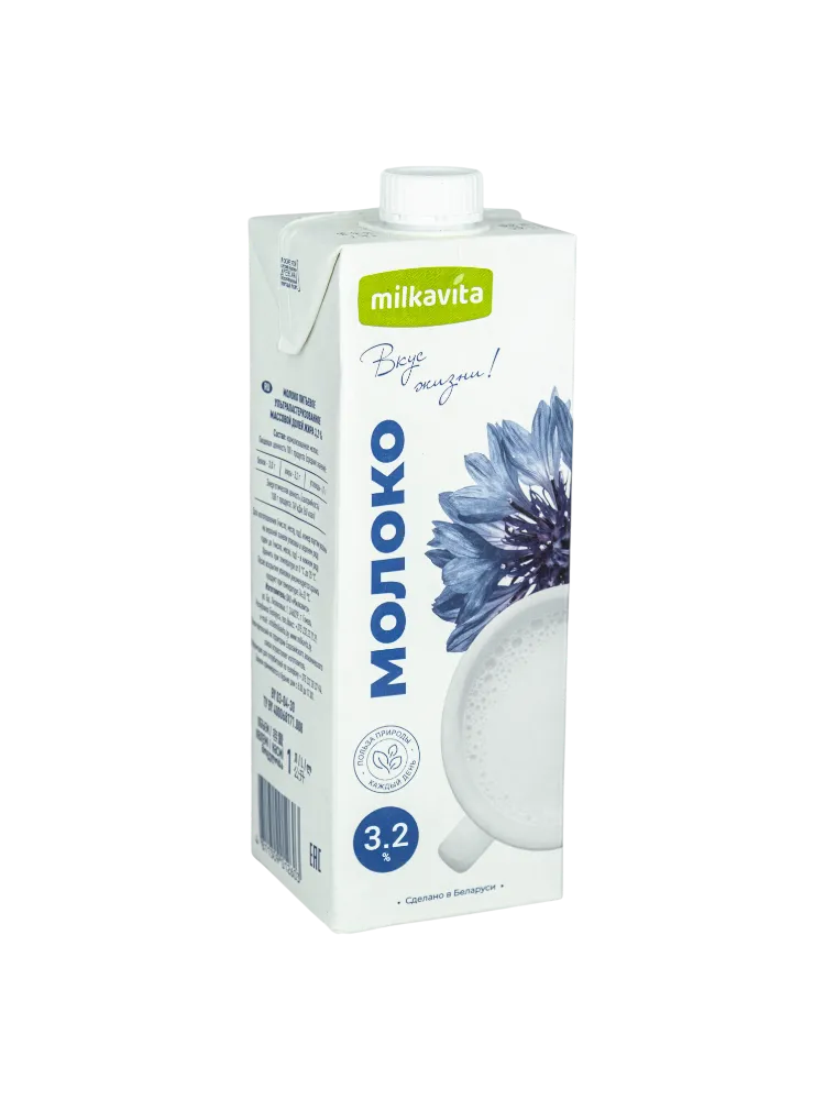 МОЛОКО MILKAVITA 1Л 3,2%