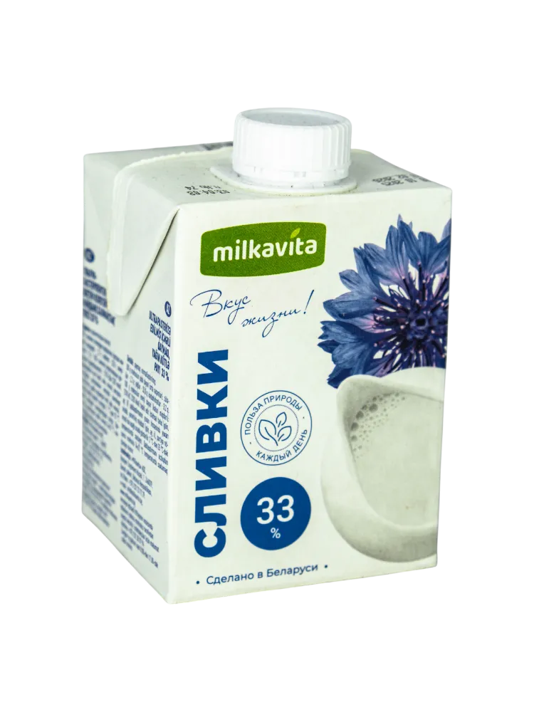 СЛИВКИ MILKAVITA 500Г 33%