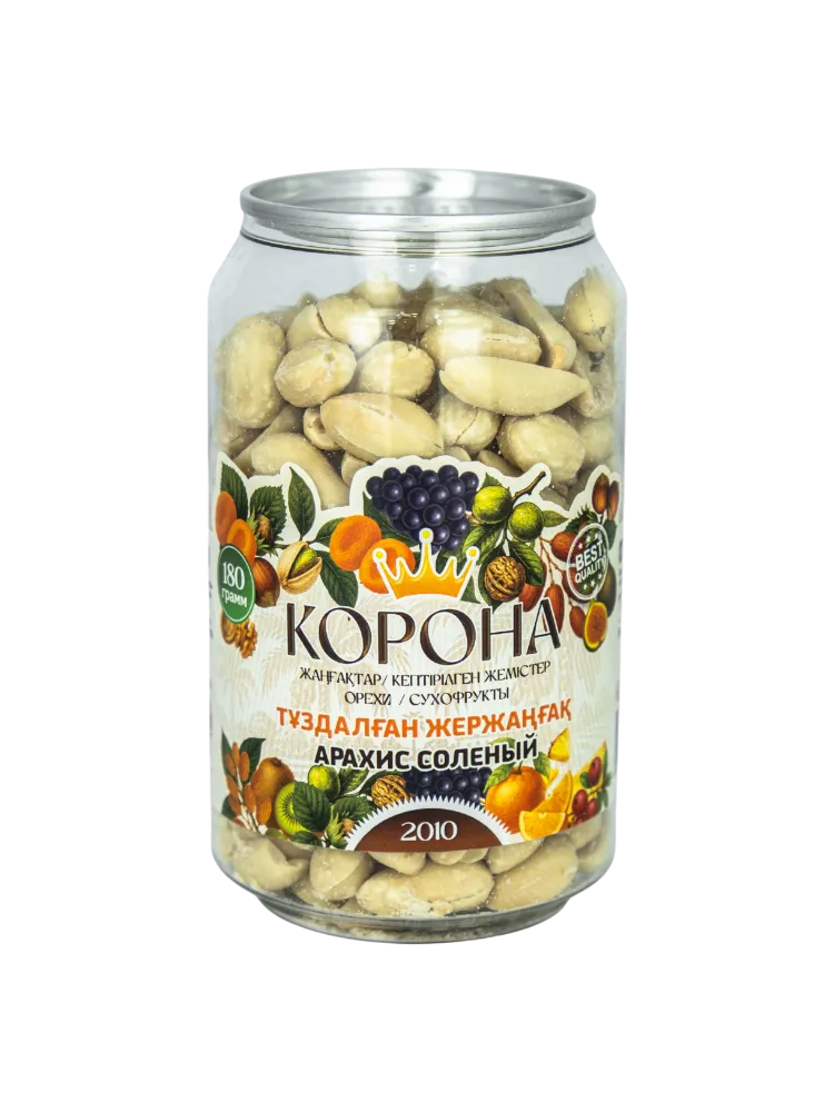 АРАХИС СОЛЕНЫЙ КОРОНА 180Г БАНКА