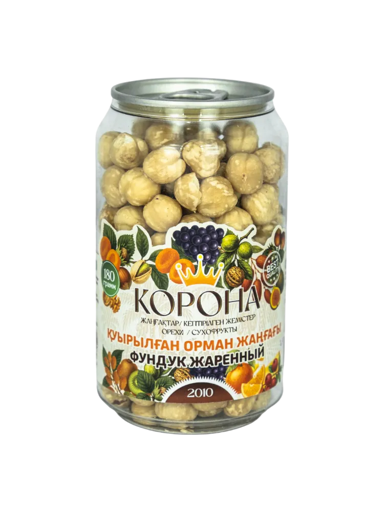 ФУНДУК ЖАРЕНЫЙ КОРОНА 180Г БАНКА