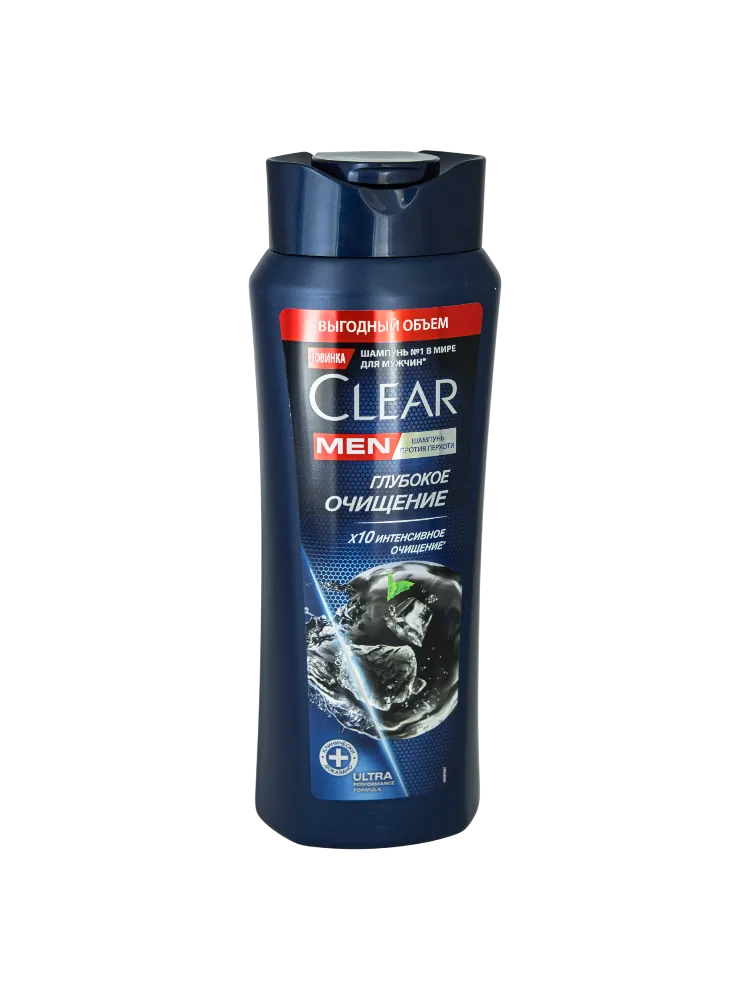 ШАМПУНЬ CLEAR MEN 580МЛ ГЛУБОКОЕ ОЧИЩЕНИЕ С УГЛЕМ