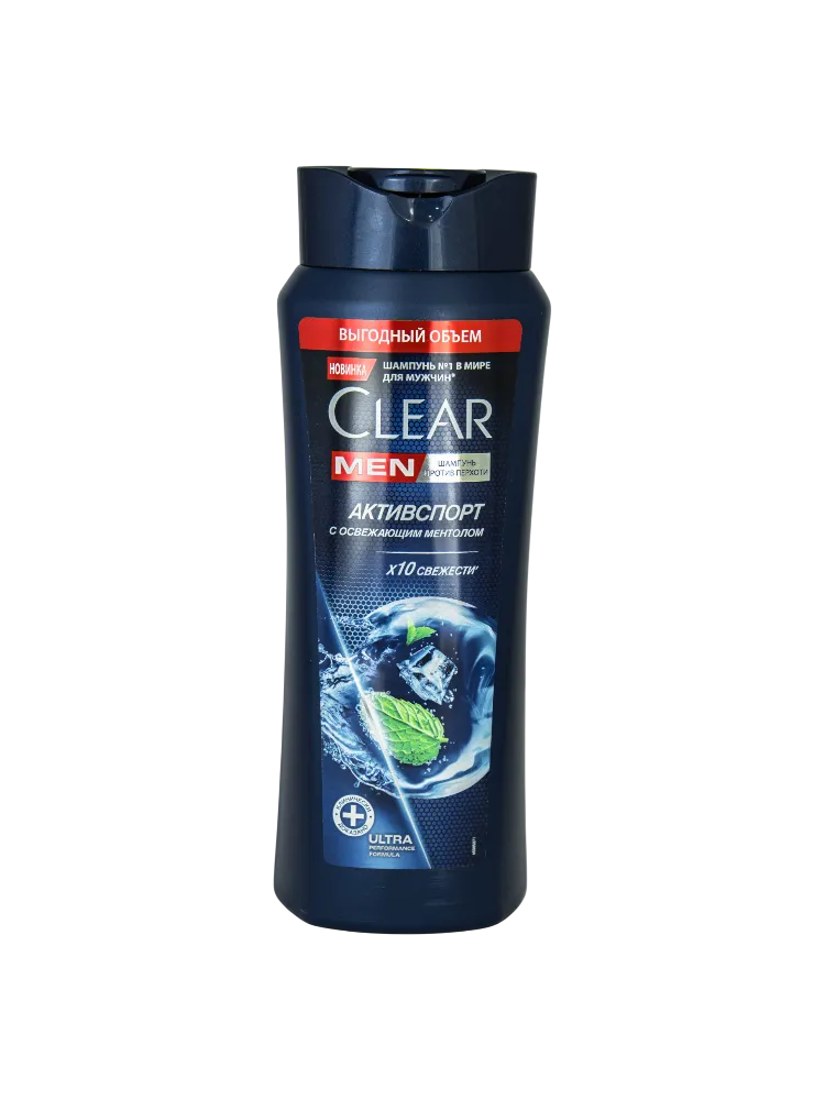 ШАМПУНЬ CLEAR MEN 580МЛ АКТИВСПОРТ С ОСВЕЖАЮЩИМ МЕНТОЛОМ