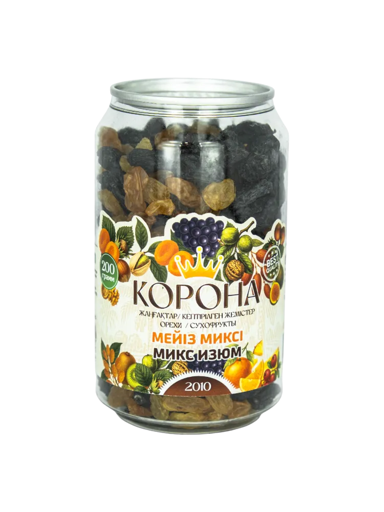 МИКС ИЗЮМ КОРОНА 200Г БАНКА