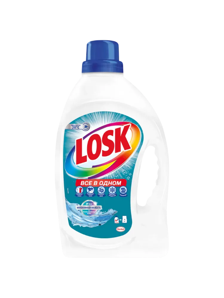 ГЕЛЬ Д/СТИРКИ LOSK ИНТЕНСИВНАЯ СВЕЖЕСТЬ 1,69Л