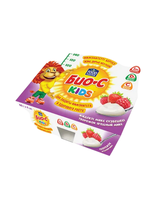 ТВОРОЖОК БИО-С KIDS 60Г ЯГОДНЫЙ МИКС 4%