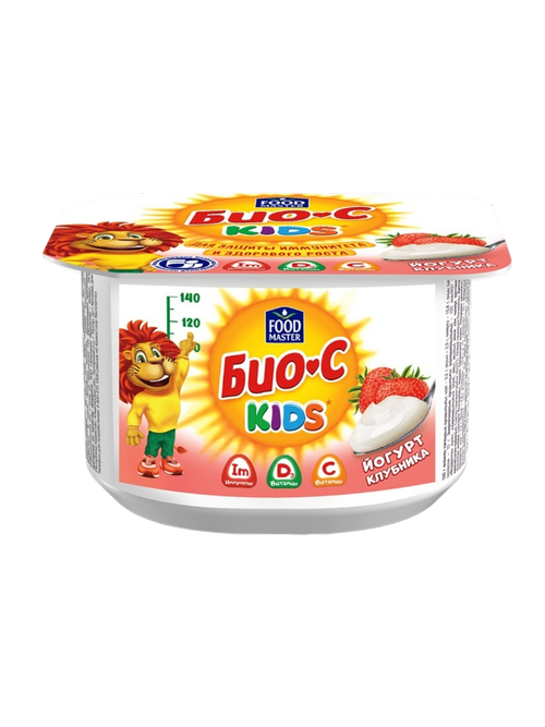 ТВОРОЖОК БИО-С KIDS 60Г КЛУБНИКА 4%