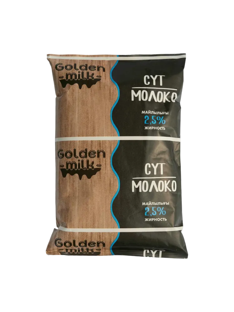 МОЛОКО 2,5% GOLDEN MILK 0.9Л