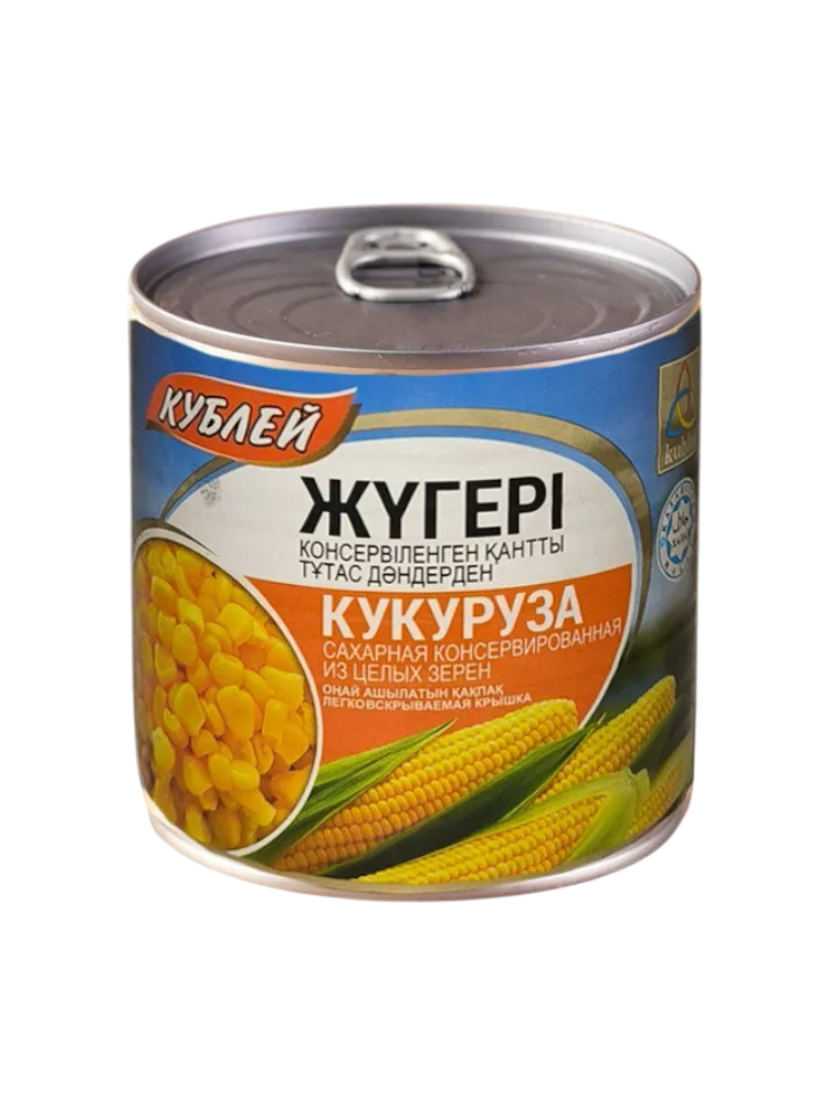 КУКУРУЗА КУБЛЕЙ 340Г САХАР ИЗ ЦЕЛЫХ ЗЕРЕН