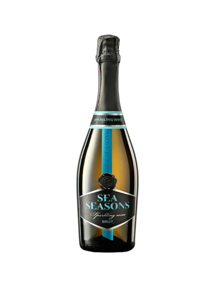 ИГРИСТОЕ ВИНО SEA SEASONS 0,75Л БРЮТ БЕЛОЕ 10% - фото 1