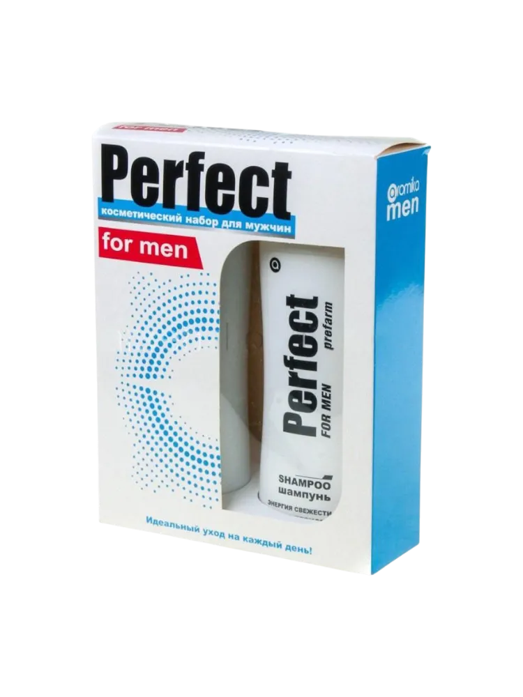 НАБОР ПОДАРОЧНЫЙ PERFECT  FOR MEN ЭНЕРГИЯ СВЕЖЕСТИ ШАМПУНЬ 300МЛ+ГЕЛЬ Д/ДУША 300МЛ БЕЛЫЙ
