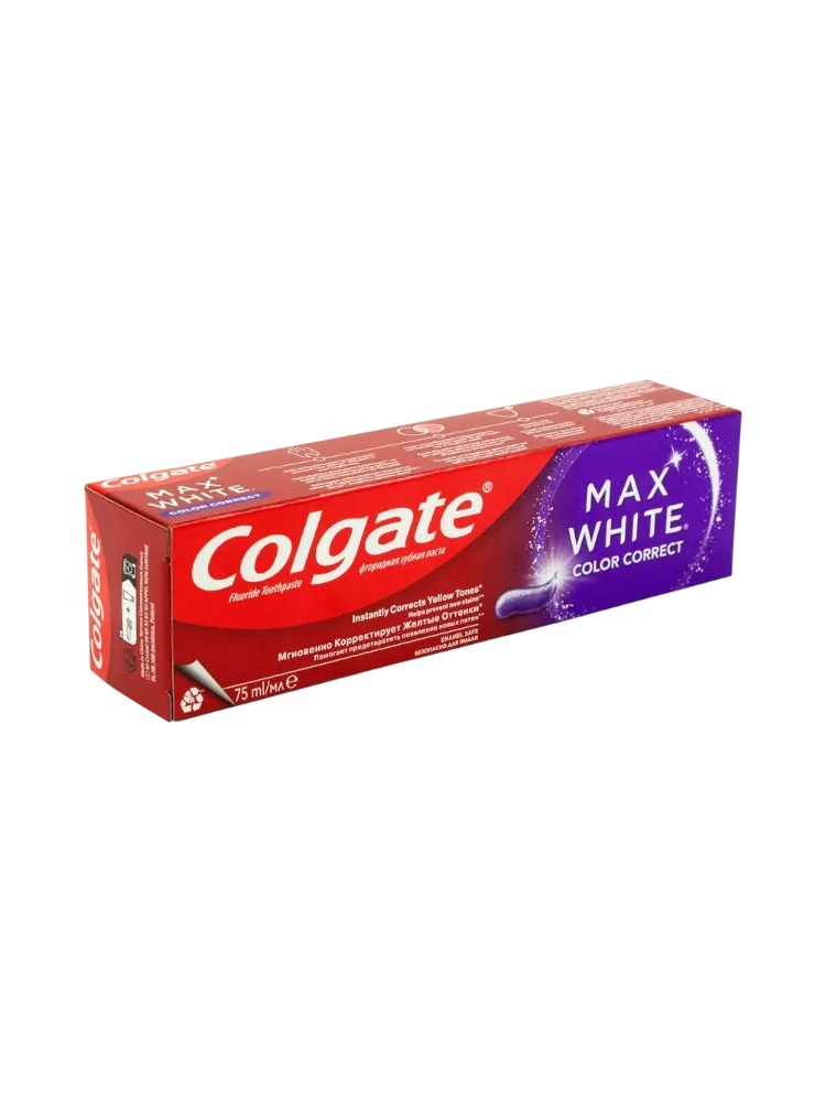 ЗУБ ПАСТА COLGATE 75МЛ MAX WHITE КОРРЕКЦИЯ ЦВЕТА - фото 1