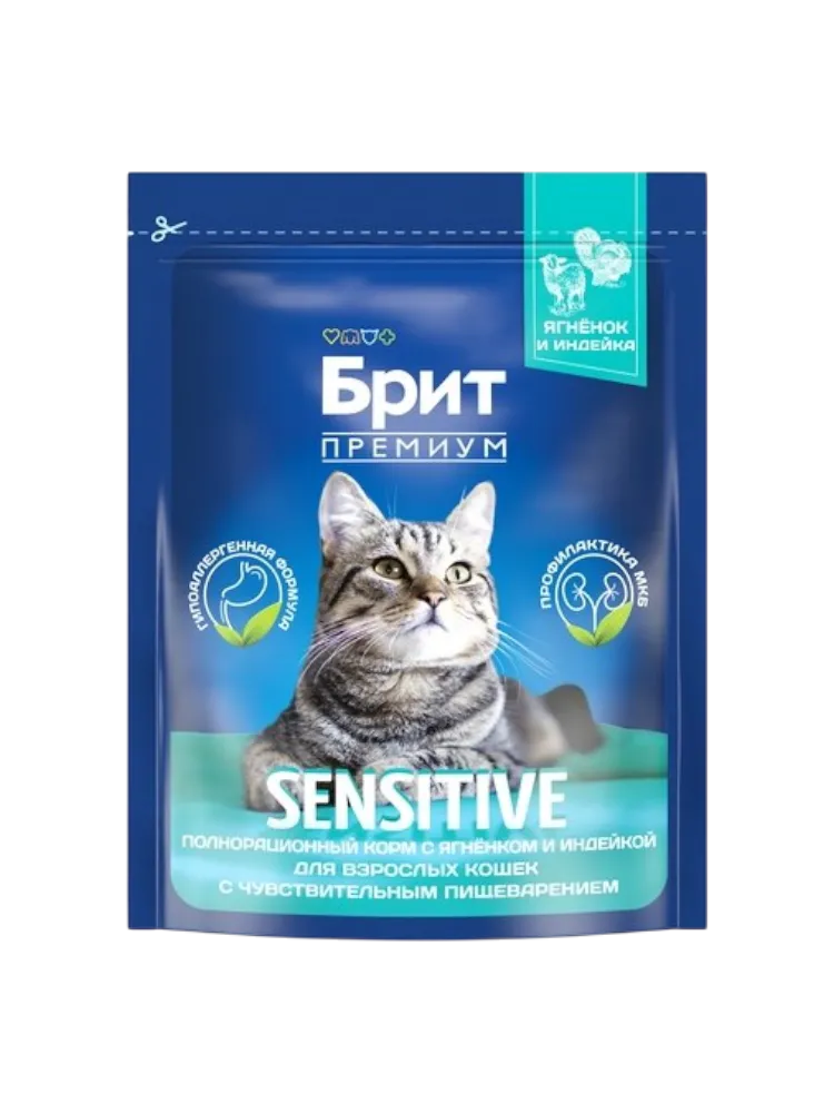КОРМ Д/КОШЕК BRIT 400Г PREMIUM ЯГНЕНОК/ИНДЕЙКА СУХОЙ
