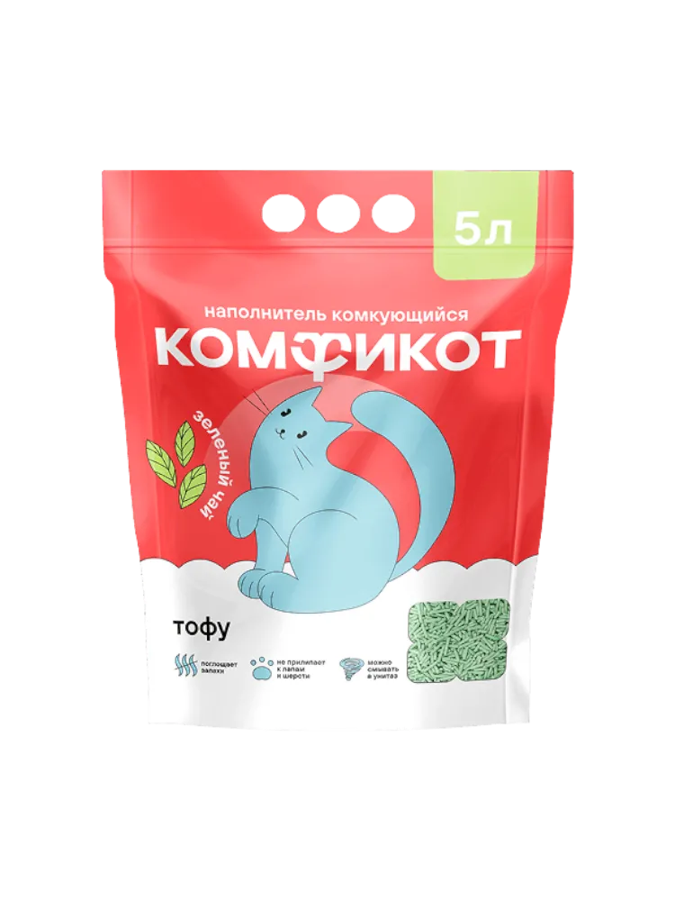 НАПОЛНИТЕЛЬ КОМФИКОТ ТОФУ ЗЕЛЕНЫЙ ЧАЙ 5Л