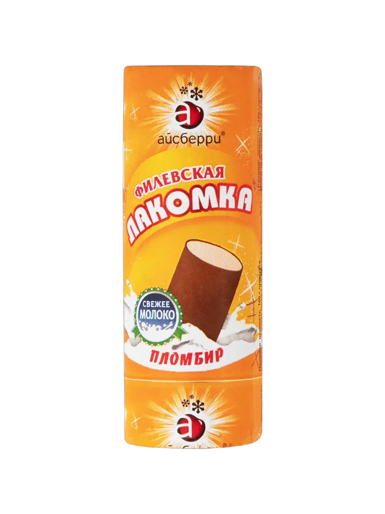 МОРОЖЕНОЕ АЙСБЕРРИ ТРУБОЧКА ЛАКОМКА ВАНИЛЬНЫЙ ПЛОМБИР 90Г 