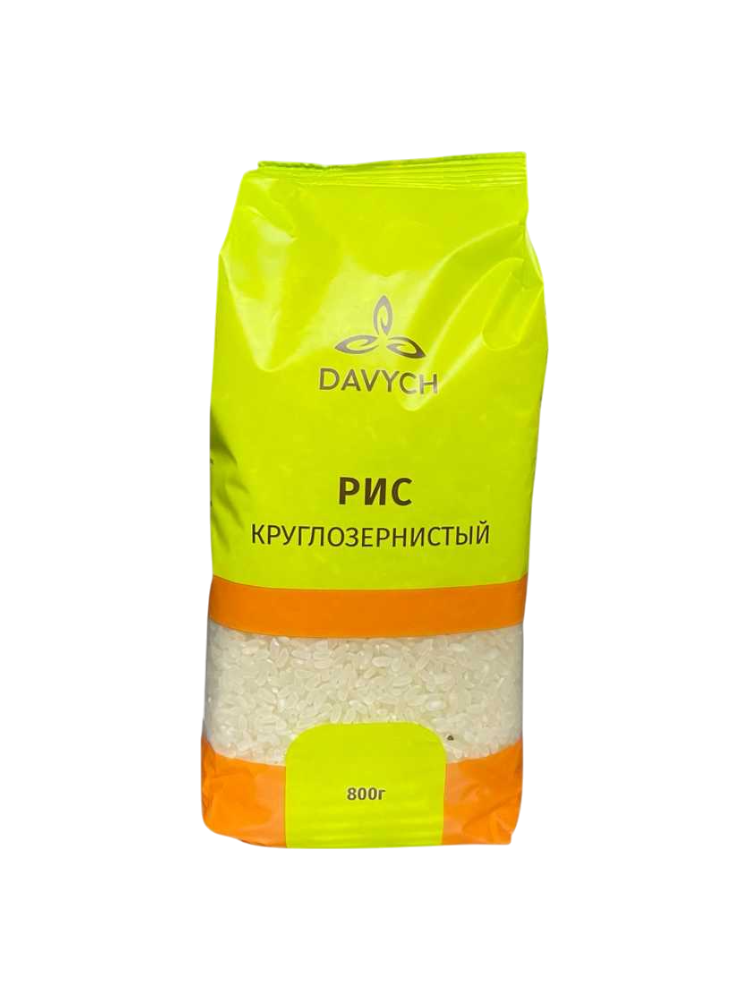 КРУПА DAVYCH РИС КРУГЛОЗЕРНЫЙ 800Г