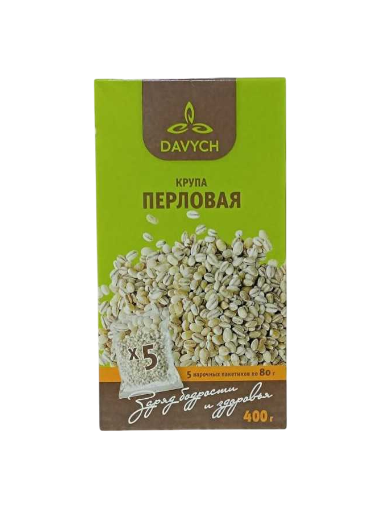 КРУПА DAVYCH ПЕРЛОВАЯ 400Г КОР